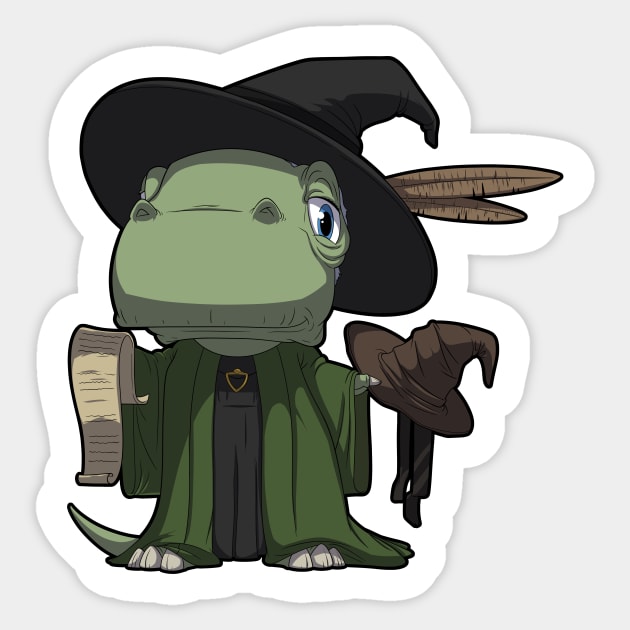 Dino witch Sticker by DinoTropolis